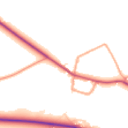 Daytime road noise heatmap for RG20 8LW