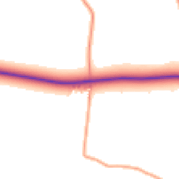 Daytime road noise heatmap for RG20 8ND