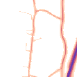 Daytime road noise heatmap for RG20 8RJ