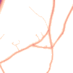 Daytime road noise heatmap for RG20 9AJ