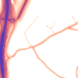 Daytime road noise heatmap for RG20 9AL