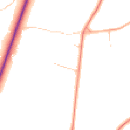 Daytime road noise heatmap for RG20 9BL
