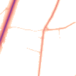 Daytime road noise heatmap for RG20 9BQ