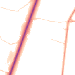 Daytime road noise heatmap for RG20 9EB