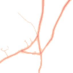 Daytime road noise heatmap for RG20 9HF