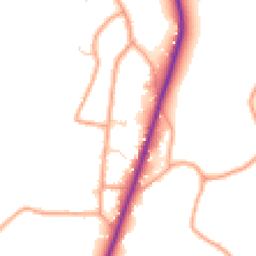 Daytime road noise heatmap for RG20 9PB