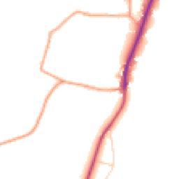 Daytime road noise heatmap for RG20 9PX