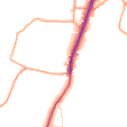 Daytime road noise heatmap for RG20 9QD