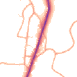 Daytime road noise heatmap for RG20 9QR