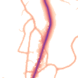 Daytime road noise heatmap for RG20 9QT