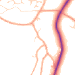 Daytime road noise heatmap for RG20 9QZ