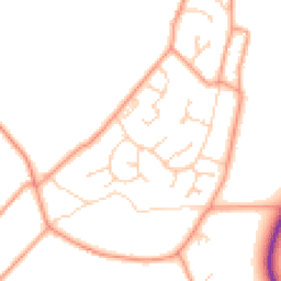 Daytime road noise heatmap for RG20 9TD