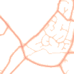 Daytime road noise heatmap for RG20 9TF