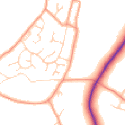 Daytime road noise heatmap for RG20 9UE