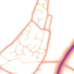 Daytime road noise heatmap for RG20 9XY