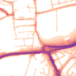 Daytime road noise heatmap for RG21 3AF