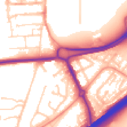 Daytime road noise heatmap for RG21 3AJ