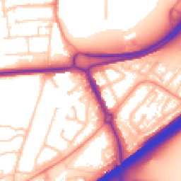 Daytime road noise heatmap for RG21 3AL