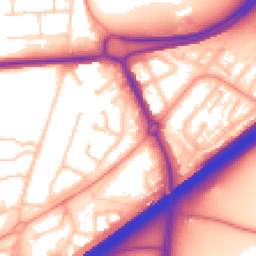Daytime road noise heatmap for RG21 3AN