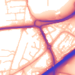 Daytime road noise heatmap for RG21 3AQ