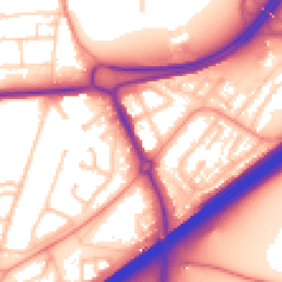 Daytime road noise heatmap for RG21 3AR