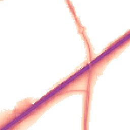 Night-time road noise heatmap for RG21 3AT