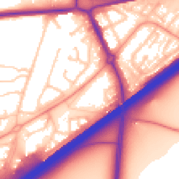 Daytime road noise heatmap for RG21 3AX