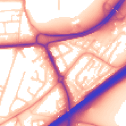 Daytime road noise heatmap for RG21 3BG