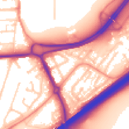 Daytime road noise heatmap for RG21 3BN