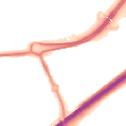 Night-time road noise heatmap for RG21 3BN