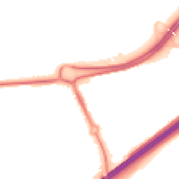 Night-time road noise heatmap for RG21 3BQ