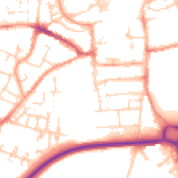 Daytime road noise heatmap for RG21 3BZ