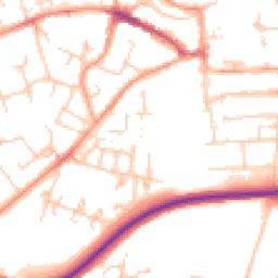 Daytime road noise heatmap for RG21 3DE