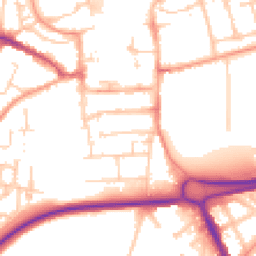 Daytime road noise heatmap for RG21 3DQ