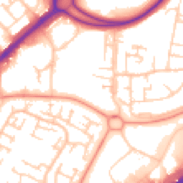 Daytime road noise heatmap for RG21 3FH