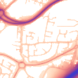 Daytime road noise heatmap for RG21 3JX
