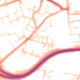 Daytime road noise heatmap for RG21 3NA