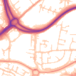 Daytime road noise heatmap for RG21 3NW