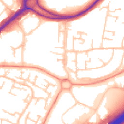 Daytime road noise heatmap for RG21 3NY