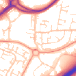 Daytime road noise heatmap for RG21 3PD