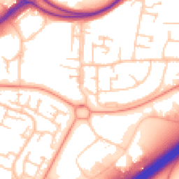 Daytime road noise heatmap for RG21 3PE