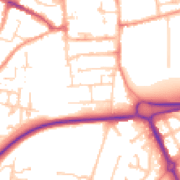 Daytime road noise heatmap for RG21 3PU