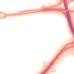 Night-time road noise heatmap for RG21 4BT