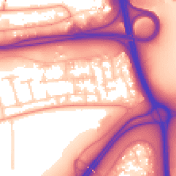 Daytime road noise heatmap for RG21 4DB