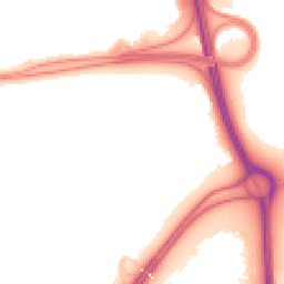 Night-time road noise heatmap for RG21 4DB