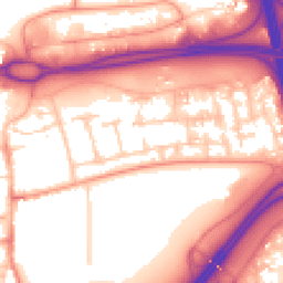 Daytime road noise heatmap for RG21 4DG