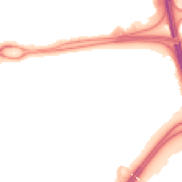 Night-time road noise heatmap for RG21 4DQ
