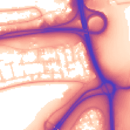 Daytime road noise heatmap for RG21 4NX