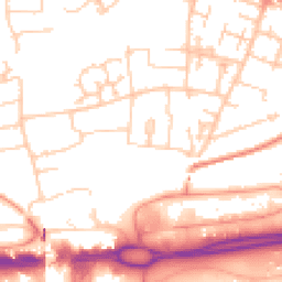Daytime road noise heatmap for RG21 5HT