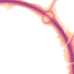 Night-time road noise heatmap for RG21 5JR